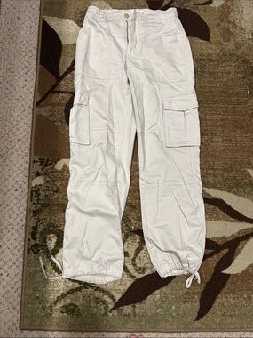 Abercrombie & Fitch Cream Casual Cargo Pants
